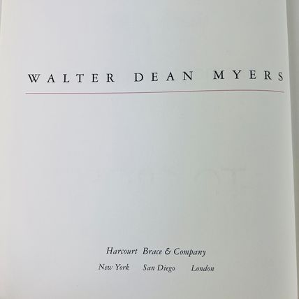 One More River to Cross Walter Dean Myers Hardcover Book