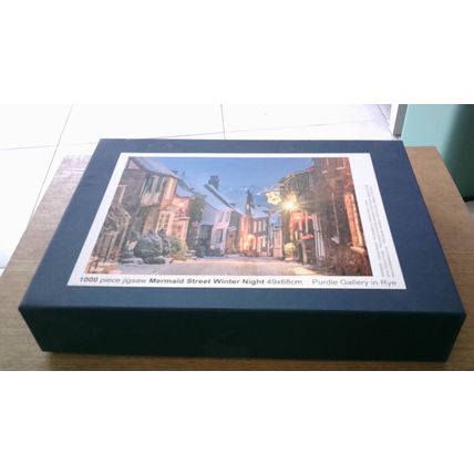 MERMAID STREET, RYE, WINTER NIGHT Jigsaw Puzzle (1000 Piece) Purdie Gallery