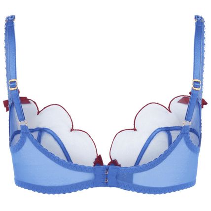 AGENT PROVOCATEUR Lorna Bra Blue and Dark Red Size UK 36C BNWT