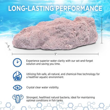 Magic Pond Rocks, Fish Tank Rocks for Enhancing Water Clarity with Your Regular