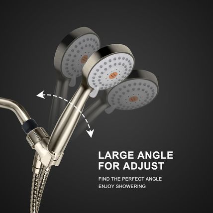 YOO.MEE High Pressure Handheld Shower Head with Powerful Shower Spray against Lo