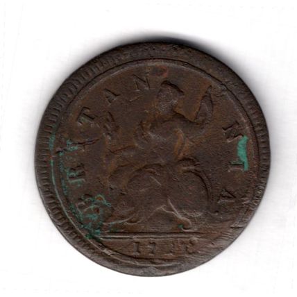 Great Britain. George I. Halfpenny 1721. dy18799
