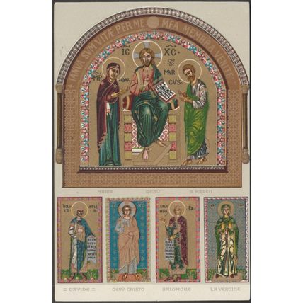 Mosaico, Basilica di San Marco in Venezia, c.1920s - Ongania Cartolina