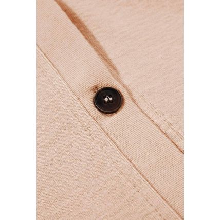 Jet Stream Solid Ruffled Buttoned V Neck Shirt