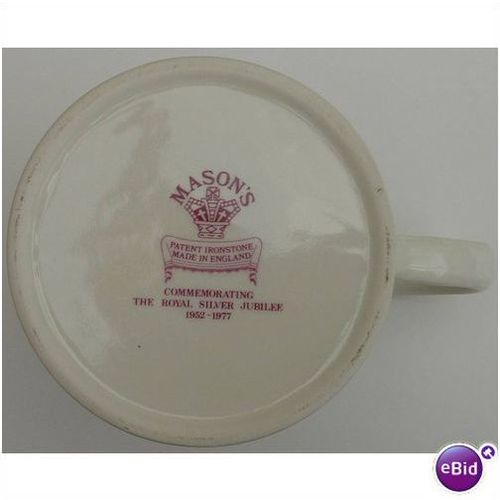 MASONS Queen Elizabeth ROYAL SILVER JUBILEE 1952-1977 TANKARD MUG
