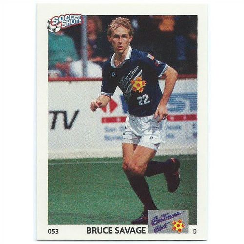 1991 Soccer Shots MSL - #053 - Bruce Savage