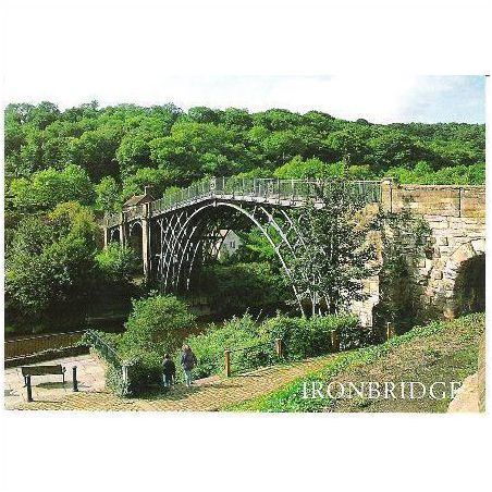 Ironbridge, Shropshire - Iron Brodge - Salmon postcard