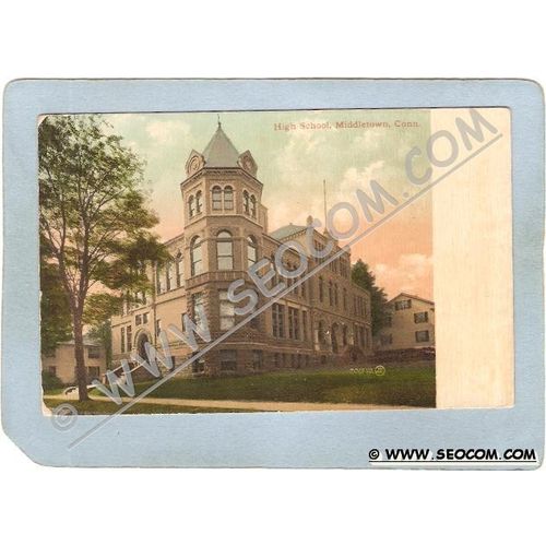 CT Middletown Postcard Hidh School ct_box3~1418