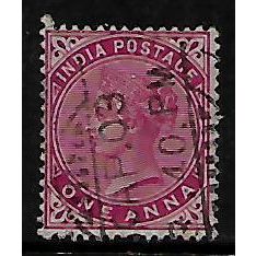 INDIA 1900 1a CARMINE SG 115 FINE USED