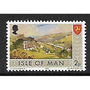 ISLE OF MAN 1973 2p LAXEY SG 15 M MINT