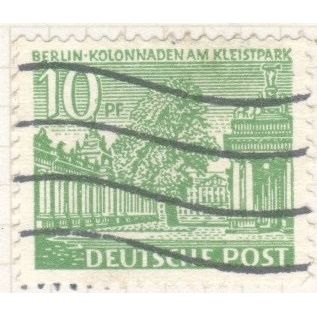 Germany 1949 - 10pfg green - kolonnaden am kleistpark - used