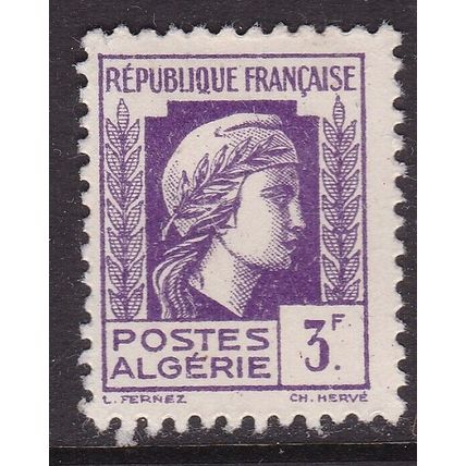 Algeria 1944 Marianne 3f Mint Hung SG 222 VGC
