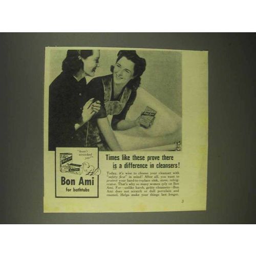 1944 Bon Ami Cleanser Ad - Times Like These Prove