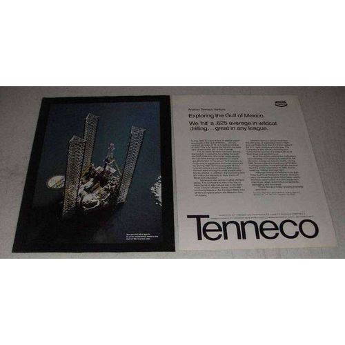 1981 Tenneco Oil Ad - Exploring Gulf of Mexico