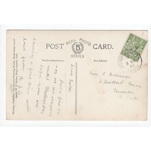 Village of Bishop Monkton 1915 RP Multiview Postcard North Yorkshire
