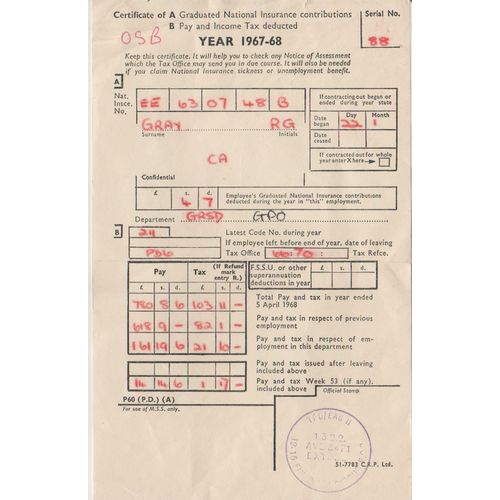 Tax paid certificate 1967 to 68 see rest