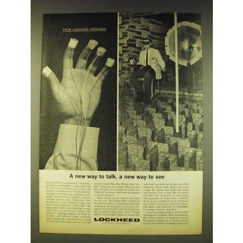 1964 Lockheed Aircraft Cutaneous Communication Tickle-Talk Ad