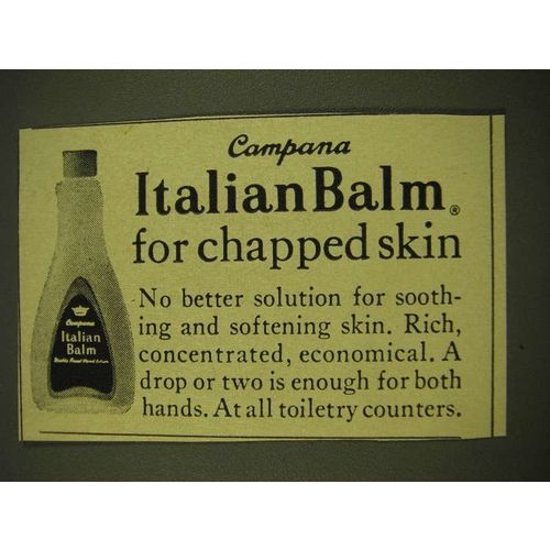 1969 Campana Italian Balm Ad - For chapped skin