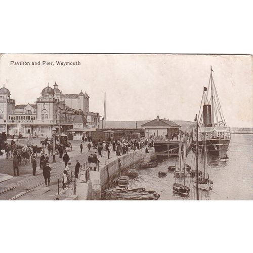 Pavillion (This was the 1st) and Pier Weymouth Dorset Postcard (DOR76852)