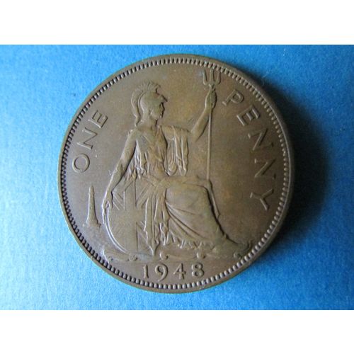 1948 GEORGE VI ONE PENNY FREE POST. J