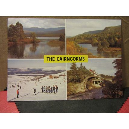 multiview, the CAIRNGORMS SCOTLAND unused postcard by J Arthur Dixon PIN/22821 =