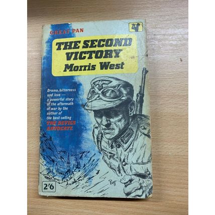 1963 MORRIS WEST "THE SECOND VICTORY" WW2 FICTION PAPERBACK BOOK (P2)