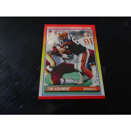1990 Score Football Card # 237 Tim Krumrie Excellent-Mint (6) Cincinnati Bengals
