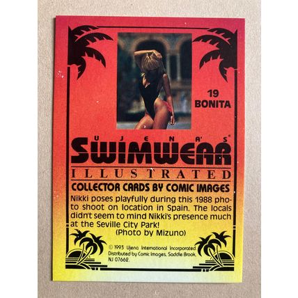 Ujena Swimwear Illustrated 1993 Edition Base trading card # 19 Nikki (A)