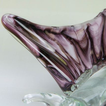 Objets D'art Glass Butterfly with Purple Wings 5.5 CM - Gift Boxed