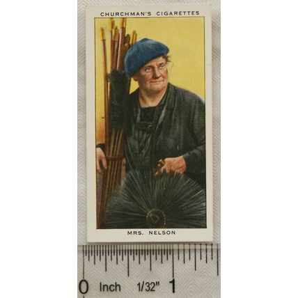 1938 Churchmans In Town Tonight No. 30 Mrs. Nelson, Woman Sweep
