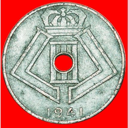 OCCUPATION BY GERMANY ~ FRENCH: BELGIUM★ 10 CENTIMES 1941★LOW START★NO RESERVE