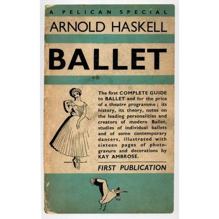 Arnold Haskell First Edition Of Ballet 1945 WW2 Book Postcard