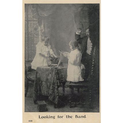 Trumpet Musical Instrument Repair For Band Old RPC Postcard