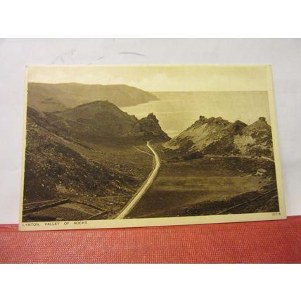 THE VALLEY OF ROCKS, LYNTON unused vintage postcard. Photochrom =