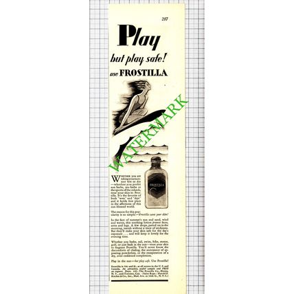 Frostilla Co Emira New York USA Advert - 1929 Cutting