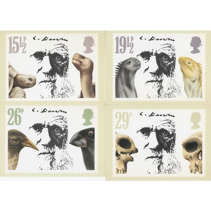GB 1982 February PHQ M set of 4 Charles Darwin
