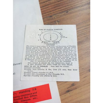 1968 England v Bulgaria Programme & Ticket