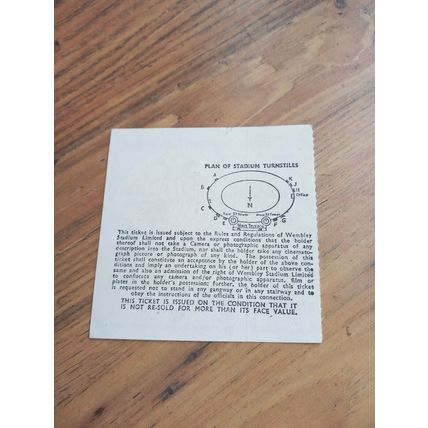 1969 England vs France Programme & Ticket