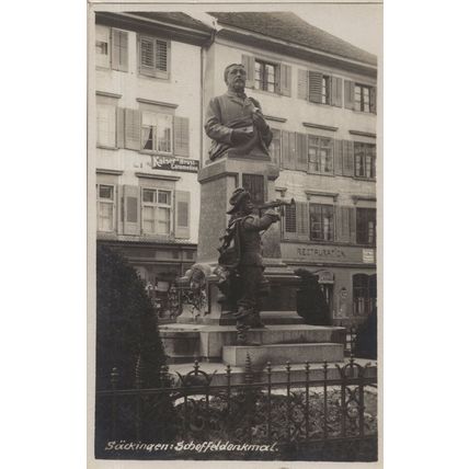 Sackingen Denkmal Restaurant Germany Joseph Victor Postcard