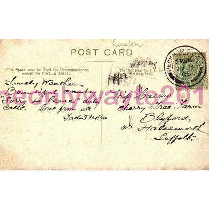 St Pauls Cathedral, London, 1906, Postcard