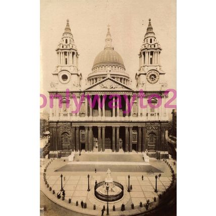 St Pauls Cathedral, London, 1904, Movement Warships, Cruiser Lancaster, Postcard