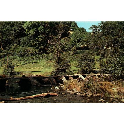 Tarr Steps, Near Winsford, Somerset, Plastichrome Colourpicture, Postcard