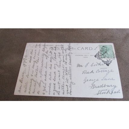 1907 fr Postcard - Man @ Groudle - Isle of Man