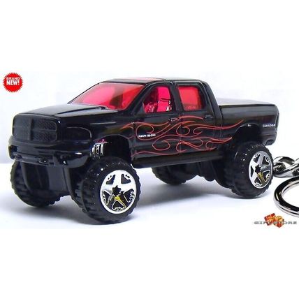 RARE KEYCHAIN BLACK DODGE RAM 1500 LIFTED TRUCK CUSTOM Ltd Ed GREAT GIFT
