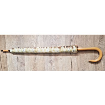 Umbrella Vintage wooden Automatic Rain Umbrella with sleeve, chete & laroche