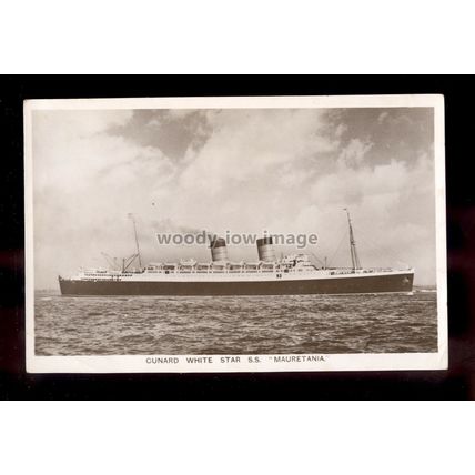 LS1716 - Cunard Liner - Mauretania - postcard