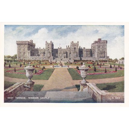 East Terrace Windsor Castle Lettercard Page Ephemera VGC