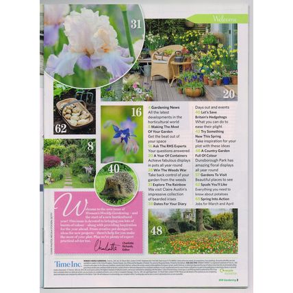 Woman's Weekly Gardening Magazine March 2018 Living Series