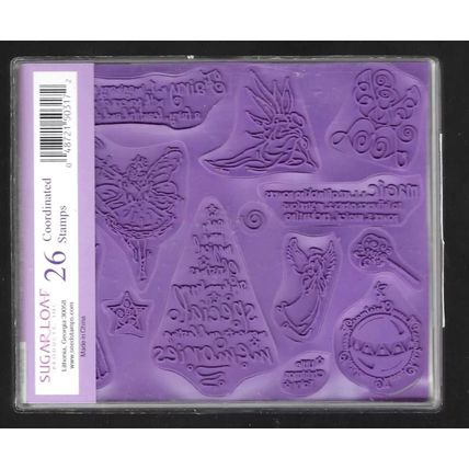See-D's. Vintage Christmas (50318) Rubber Stamp Set. Stamping Cardmaking Crafts