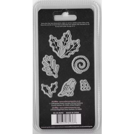 Crafter's Companion. Die'Sire. Robin & Foliage Die Set. Die Cutting Cardmaking